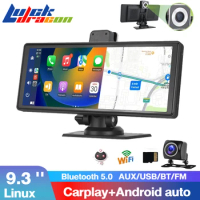 9.3 inch Auto Radio Wireless Carplay Android Auto Multimedia GPS Navigation dashcam AHD Rearview Camera Bluetooth Dashboard