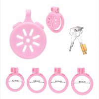 [EGLKXJOAIEBX]Catheter Pink Detachable Snake-shaped CB Lock  Urine Block Plastic  Lock with Negative