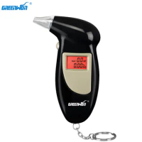 GREENWON Digital LCD Backlit Display Breathalyzer Audible Alert Breath Alcohol Tester Box Parking Gadget Analyzer