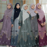 Maheswari Dress by Fania hijab Warna 5 - Deep Dove, Prussian, Dark Hunter, Black, Wild Berry - Gaun