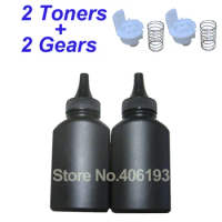 2 Toners + 2 Gears CT202330 refill toner powder for Fuji Xerox M225Z P225DW P265DW M225Z M225DW P225D P265DW M265Z