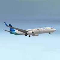 1:100 Indonesia Eagle Air Boeing 737-800 Model Kertas Pesawat Penumpang Model Pesawat Origami Krafta