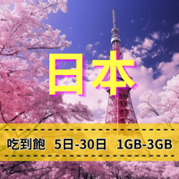 eSIM 日本上網 5-30日 SoftBank電信 吃到飽方案 免綁約 掃描QR即可使用 方便快速 穩定網路