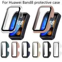 Case For Huawei Band 6 7 8 Watch Case Strap For Honor Band 6 Huawei Band 6 Pro Hard Edge Shell Glass Screen Protector Film Case