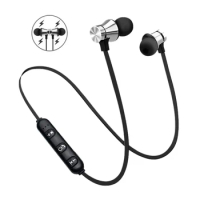 XT11 Magnetic Wireless Bluetooth Earphone In-Ear Stereo Music Headset Sport Earbud Earpiece With Microphone Universal Headphone
