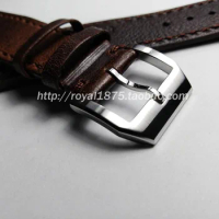 Retro Brown 20mm 21mm 22mm Soft Genuine Leather Watch Band Strap Handmade Crazy Horse Skin Watchband for Tissot IWC HAMILTON