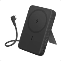 Anker Zolo Power Bank (10K, Magnetic, Built-In USB-C Cable) 磁吸無線充電行動電源 [香港行貨] 黑色