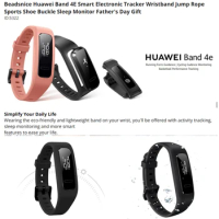 Beadsnice Huawei Band 4E Smart Electronic Tracker Wristband Jump Rope Sports Shoe Buckle Sleep Monitor Father's Day Gift