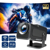 iLEPO HY320 Projector Android 11.0 4K Native 1080P Dual Wifi6 BT5.0 Cinema Outdoor Portable Projetor Upgrated HY300