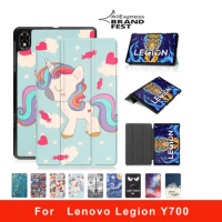 Case For Lenovo Legion Y700 TB-9707F Cover 8.8'' Cute Painted Folded PU Leather Magnetic Cover For Lenovo Legion Y700 Kids Case