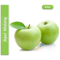 Apel Malang Hijau Segar - Buah Apel Hijau Malang Manalagi Fresh | 500gr [ Harga Per 0,5 Kg ]