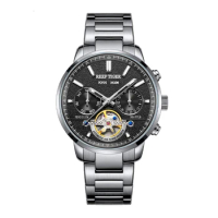 Reef Tiger Mens Automaic Watches Luxury Men Watch 100m Waterproof Mechanical Wristwatch Sapphire Mirror Skeleton Dial RGA1667