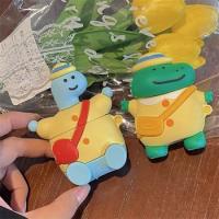 Cute 3D Little Dinosaur Silicone Earphone Case For Airpods 12 Protective Shell Cover For Airpods 3 2021 Case For Airpods Pro
