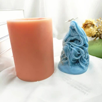 3D Silicone Mold The Virgin Mary Mystery Lady Resin Epoxy Molds Handmade Soy Wax Candle Making Moulds Holiday Decoration