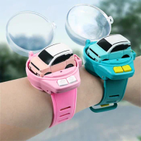 1pc,Mini watch Remote control car, rechargeable model, car wrist Racing watch Interactive racing game toy car boy birthday gift