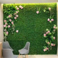 50CM X 50cm Artificial plastic boxwood Grass mat Milan Grass for garden home Store wedding decoration Artificial Plants