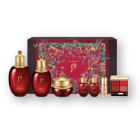 The History Of Whoo 后 [帶唇彩]津率享·紅山蔘滋養3件套裝 (A) 150ml+20ml+110ml+20ml+30ml+8ml+1pc