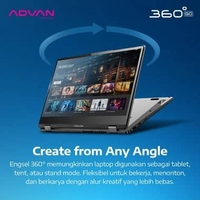 ADVAN Laptop 2 In 1 360 GO | Touchscreen | 14 Inch IPS FHD/8GB/256GB/WINDOWS 11