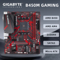 Gigabyte B450M GAMING Motherboard Support AM4 Socket Ryzen 9 5900XRyzen 7 5800X3D 3800X CPU AMD B450 DDR4 HDMI PCI 3.0 Micro ATX