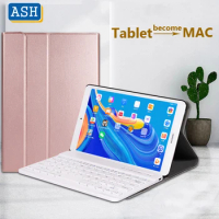 ASH Keyboard Case for Huawei MediaPad T5 10.1 /MediaPad M5 10.1 /M5 Lite 10.1 /M6 10.8 Detachable Wireless Bluetooth Keyboard