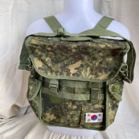 Tas 2 in 1 Ransel dan Selempang Sekolah Motif Loreng Digital Granit Roka Army Tentara Korea