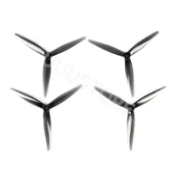 4PCS HQPROP 7.5X3.7X3 7537 7.5inch Durable 3 blade/tri-blade Propeller Light Gery (2CW+2CCW) Poly Carbonate for RC FPV Drone