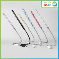 Lampu Belajar Meja LED Cas USB Fleksibel Praktis Mini 10 LED
