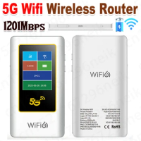 5G Wifi Wireless Router 1201Mbps Lte Portable Wifi Hotspot 5G Mifi Unlock Type-c Fast Charge 5000 mAh Battery With SIM Card Slot