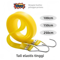 Tali Bagasi Motor Elastis 1m-2.5m /tali pengikat barang di motor / tali karet motor Tali Motor Baran