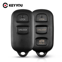 KEYYOU Replacement Remote Car Key Shell Case Fob 2/3 +1 Button For Toyota Highlander Camry Solara Corolla Sienna 2002 -2007