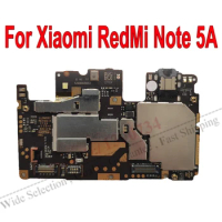 Global Firmware Original Electronic mainboard For Xiaomi RedMi Note5A Note5A Motherboard unlock Circuits Card Fee Flex Cable
