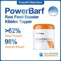 VitaFeline PowerBarf Raw Meal Booster powder kibble topper protein for cat kucing gemuk bulu cantik