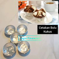 LG. Cetakan Bolu kukus mekar berlubang bagus apem huat kue pink muffin Kitchenware kembang