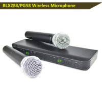 BLX8 BLX288 PG58 wireless Microphone UHF dual microphone kit microphone wireless system