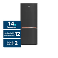 เบโค ตู้เย็น 2 ประตู รุ่น RCNT415I50VHFK ขนาด 14.0 คิว สีดาร์ก ไอน็อก แบล็ก