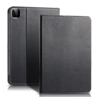 Case Cowhide For iPad Pro 12.9 2020 Protective Cover Genuine Leather Case For iPad Pro12.9 iPad 12.9"inch 2020 Tablet Cover case