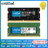 100 เดิมสำคัญ RAM แล็ปท็อปหน่วยความจำ DDR5 8กิกะไบต์16กิกะไบต์32กิกะไบต์4800เมกะเฮิร์ตซ์ SODIMM CL40โน๊ตบุ๊ค Ram ใหม่