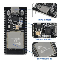 ESP WROOM 32 – thành phần điện tử ESP32S với chip IC CP2102, có 38 chân, NodeMCU dùng cho giao tiếp 
