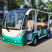 Cheap Freight 17 Seat Air-Conditioned Sightseeing Bus with TV and Rain Curtain