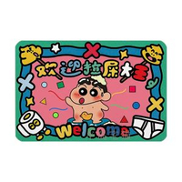 內地直送 - 蠟筆小新浴室啜水地墊拉屎大王矽藻泥速幹防滑衛生間腳墊地毯腳墊