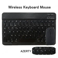 Wireless Clavier Azerty Keyboard Mouse Tablet Mobile Phone PC for Apple iPad 9 Génération Xiaomi Pad 5 Lenovo Huawei Keyboard