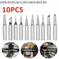 Soldering Iron Tip Soldering Iron Tips for Circuit Board Repair 10 Replacement Tips of Different Sizes Included