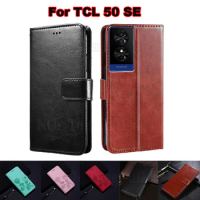 Book Wallet Cover For TCL 50 SE Phone Cases Leather Flip Case for Carcasas TCL 50 SE 50SE Mujer on Etui TCL50 SE чехол на 6.78"