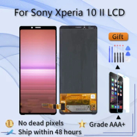 For Sony Xperia 10 II Screen Replacement OEM OLED Display AU51, AU52 Broken Screen Repair With Frame and Free tools