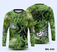 Jersey Mancing Pria Lengan Panjang Anti UV Bahan Dry Fit — Baju Fishing Premium Sublimasi Full Print