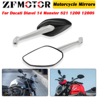 Motorcycle Rear View Mirror For Ducati Diavel 14 Monster 821 1200 1200S