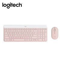 羅技 logitech MK470超薄無線鍵鼠組-玫瑰粉