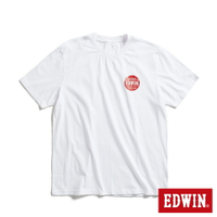 EDWIN 圓標LOGO短袖T恤-男款 白色 #丹寧服飾特惠