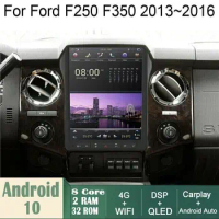 Car Android GPS Navigation Wifi 12.1" For Ford F250 F350 2+32G Radio carpaly