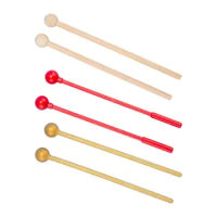 2 Pieces Percussion Mallets 21x2cm Lightweight Instrument Accessories Drumsticks for Chime Glockenspiel Woodblock Xylophone
